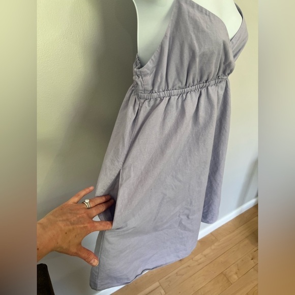 Aritzia Sunday Best Ramona lavish lavender babydoll mini dress size medium - Picture 8 of 15